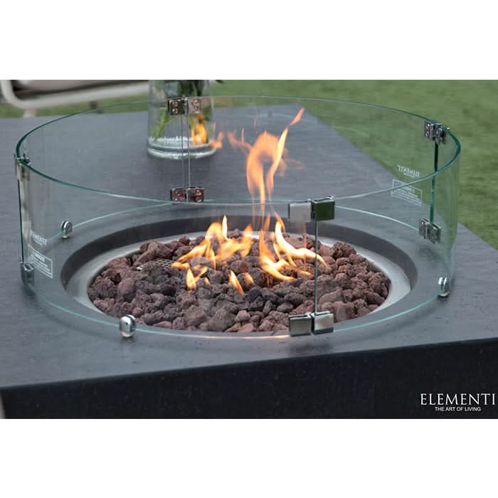 Elementi Metropolis Fire Pit Table (Light Gray)