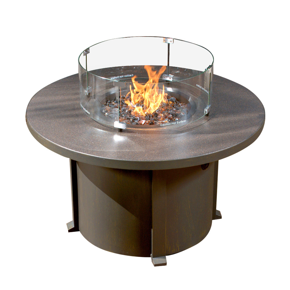 Forever Patio 42″ Cal Sil Round Fire Table by NorthCape International