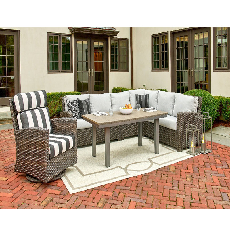 Forever Patio Brookside Wicker 6-Piece Sectional Set
