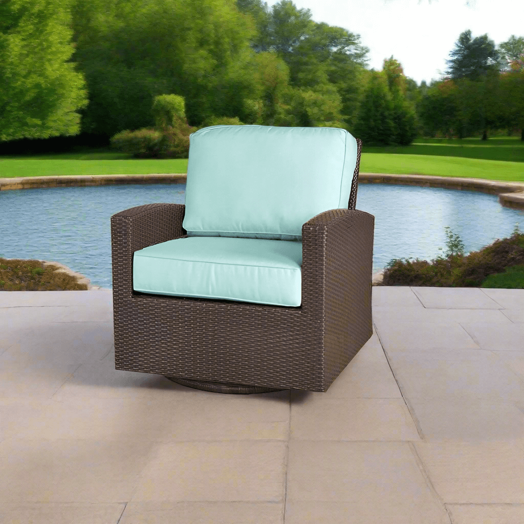 NorthCape International Lakeside Wicker Outdoor Swivel Glider Lounge Chair