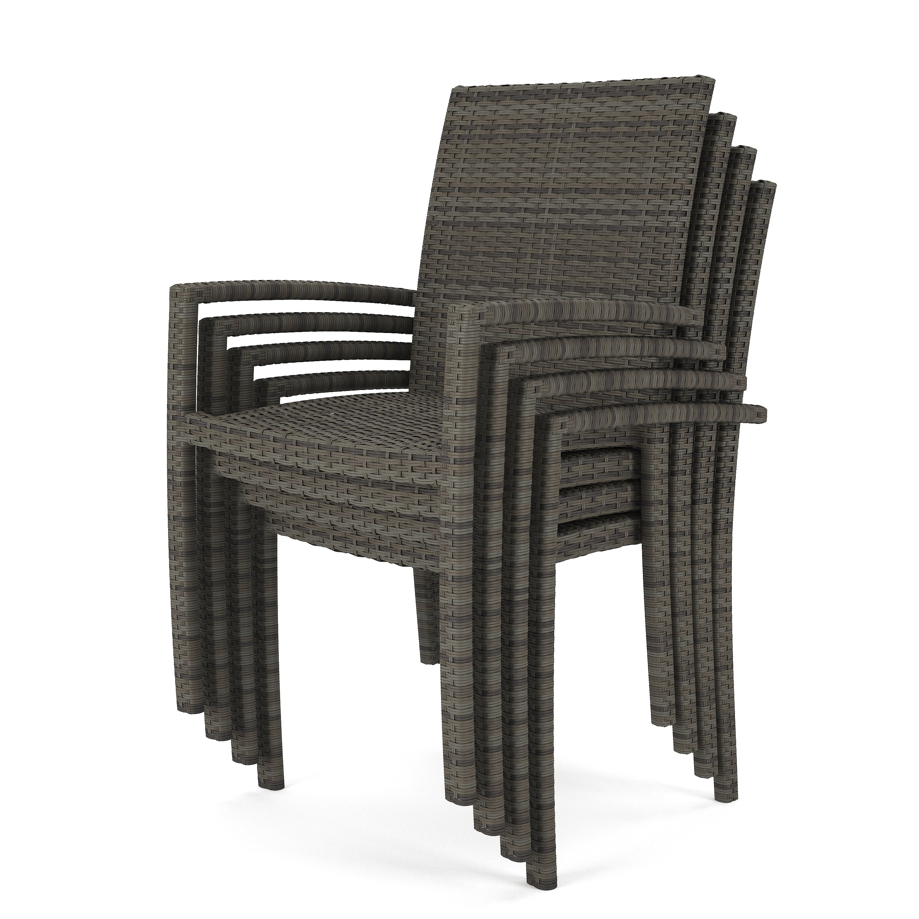 Forever Patio Chalfonte Wicker Outdoor Stackable Dining Chair