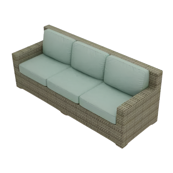 Forever Patio Hampton Wicker Straight Sofa