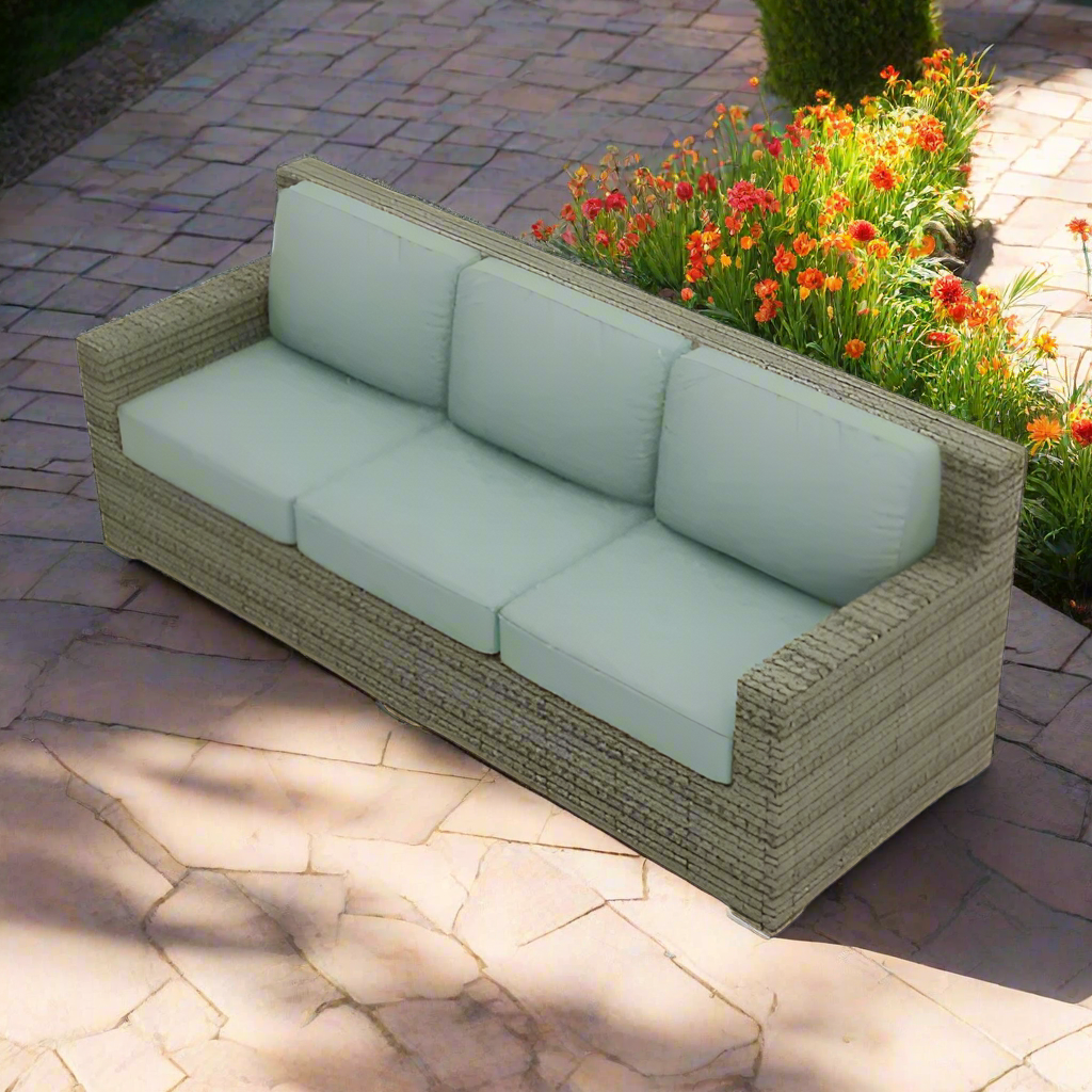 Forever Patio Hampton Wicker Straight Sofa