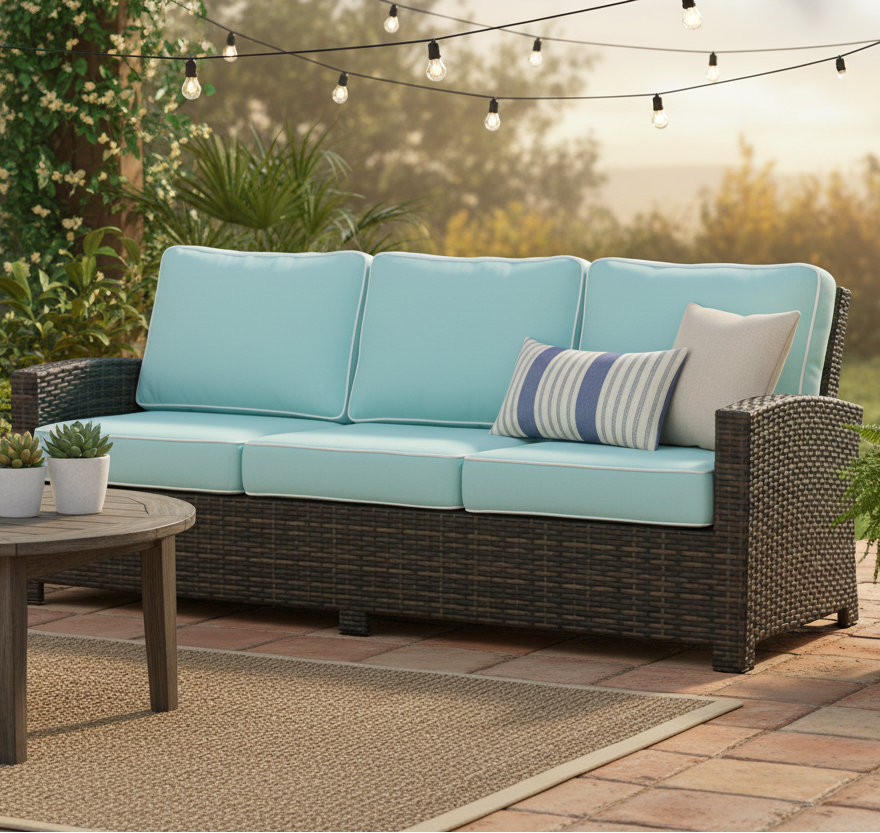 NorthCape International Lakeside Wicker Outdoor Sofa