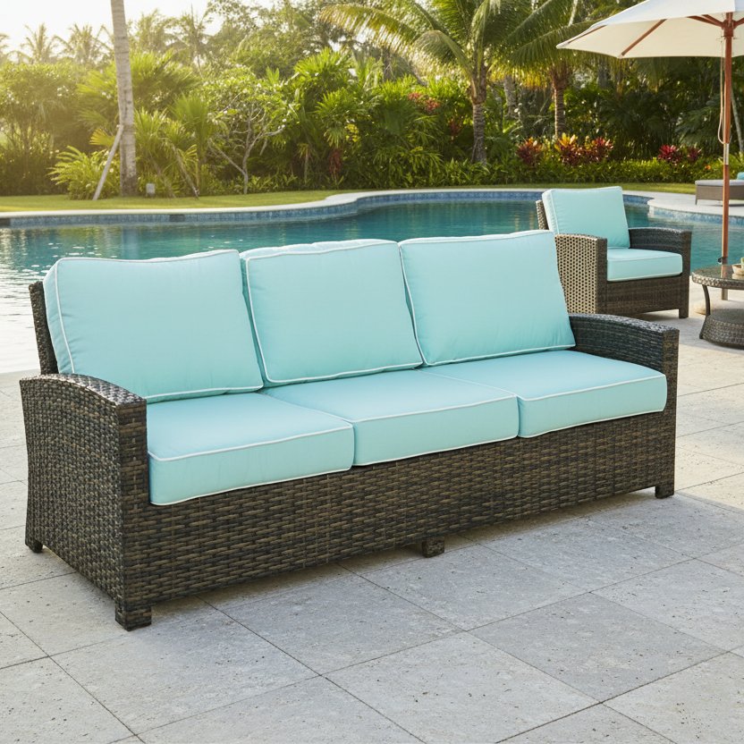 NorthCape International Lakeside Wicker Outdoor Sofa