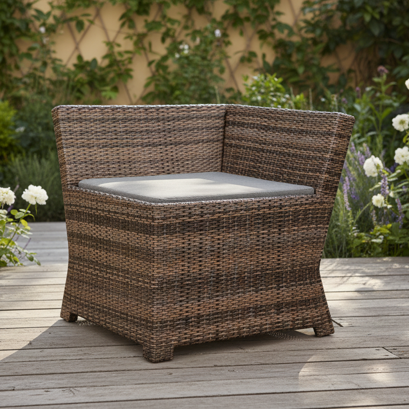 NorthCape International Lakeside Wicker Outdoor Corner End Table