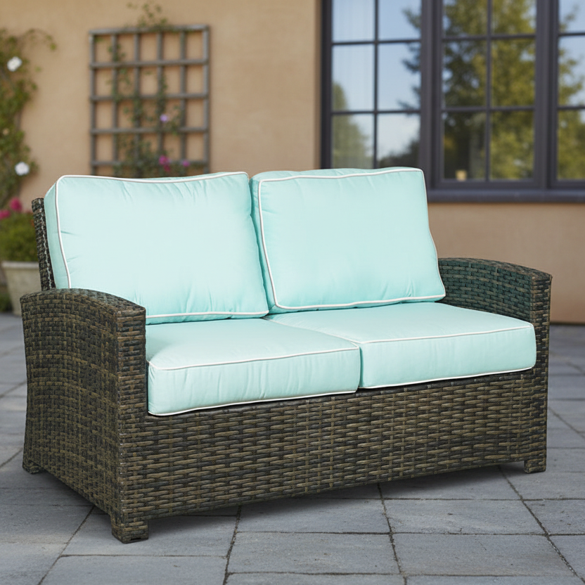 NorthCape International Lakeside Wicker Outdoor Loveseat