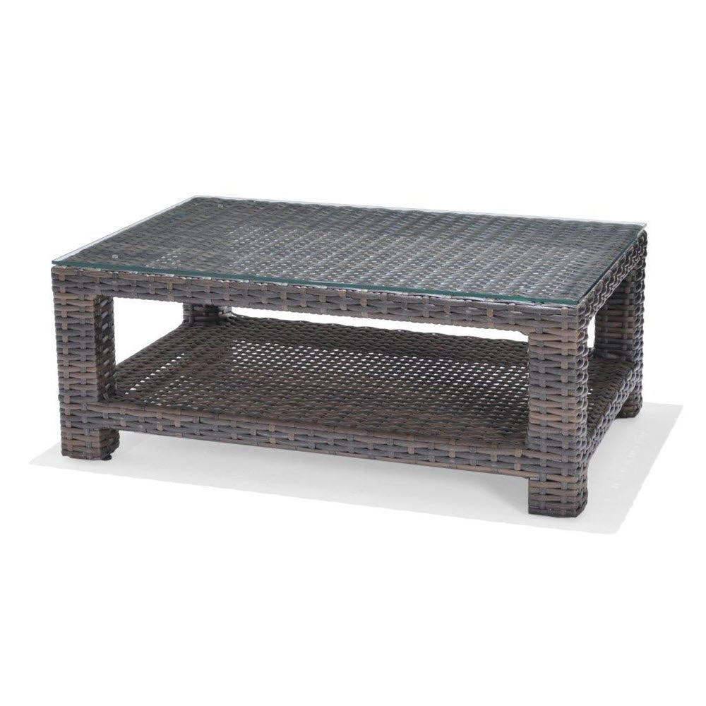NorthCape International Lakeside Wicker Outdoor Rectangular Coffee Table