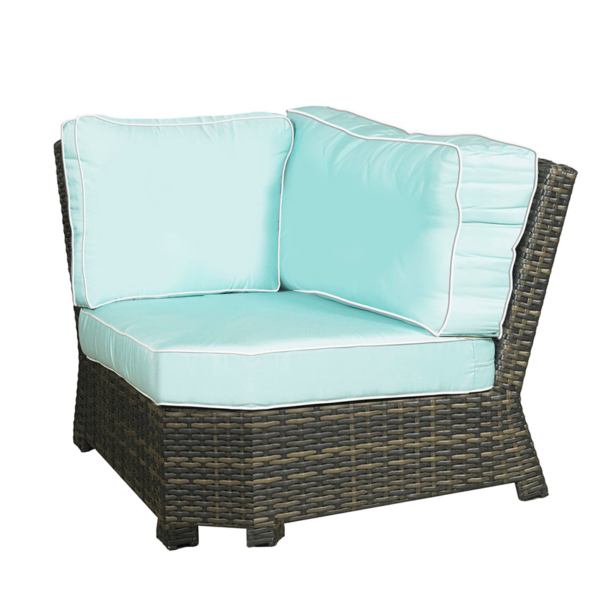 NorthCape International Lakeside Wicker Outdoor Sectional 45° Corner Chair