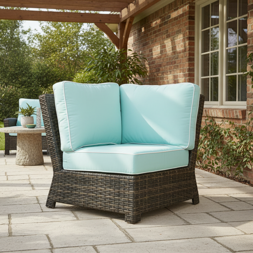 NorthCape International Lakeside Wicker Outdoor Sectional 90° Corner Chair