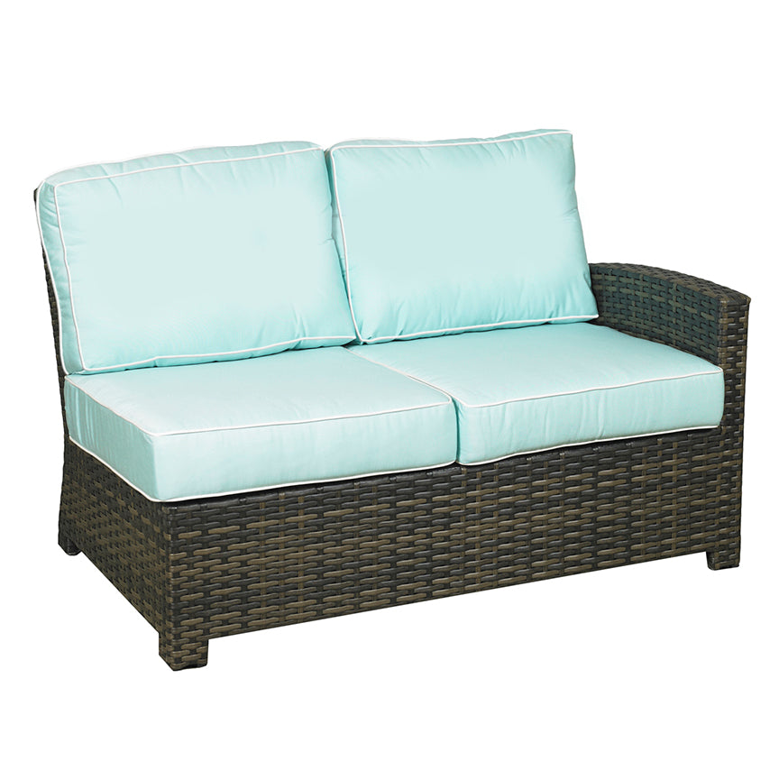 NorthCape International Lakeside Wicker Outdoor Right Arm Sectional Loveseat