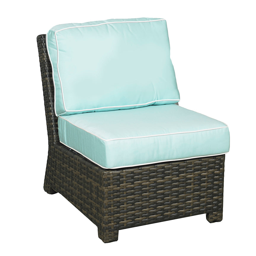 NorthCape International Lakeside Wicker Outdoor Sectional Middle Seat Sofa