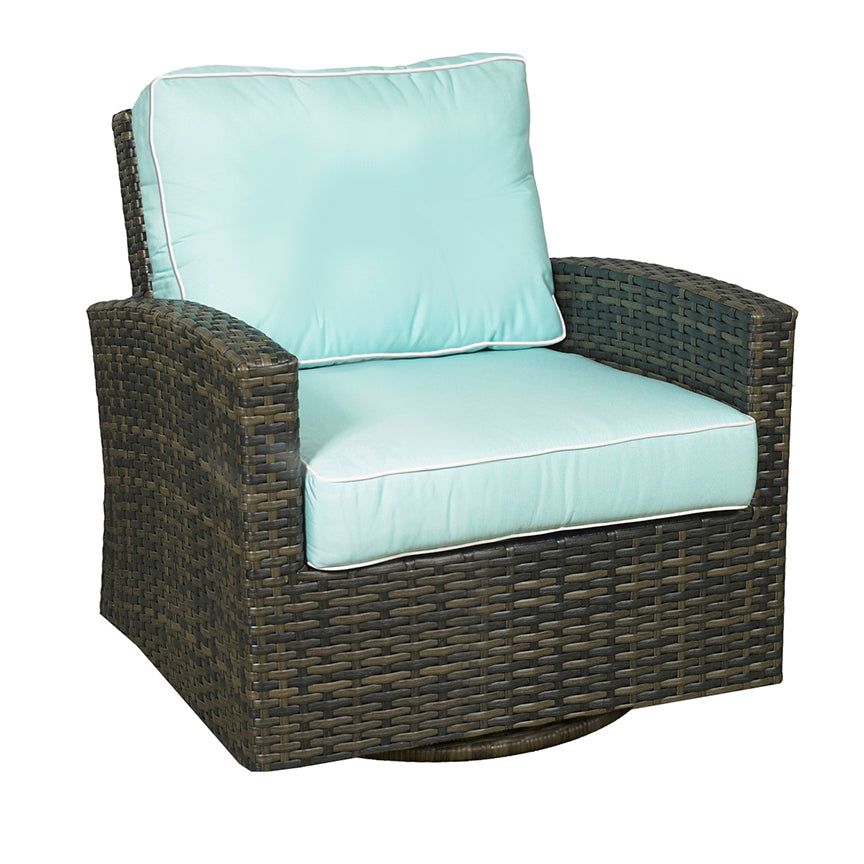 NorthCape International Lakeside Wicker Outdoor Swivel Glider Lounge Chair