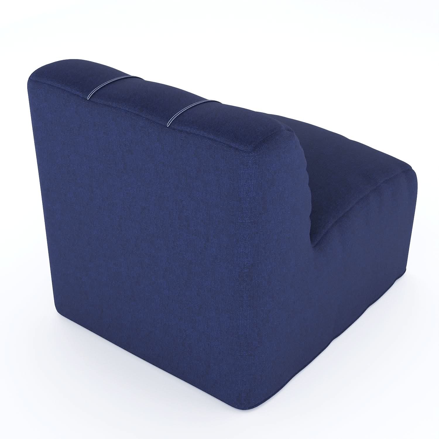 NorthCape International Tuscino Recycled Poly Lumber Outdoor Modular Armless Middle Chair