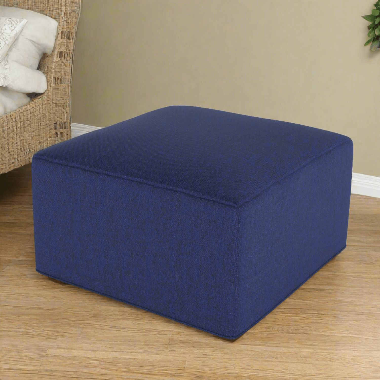 NorthCape International Tuscino Recycled Poly Lumber Outdoor Square Ottoman
