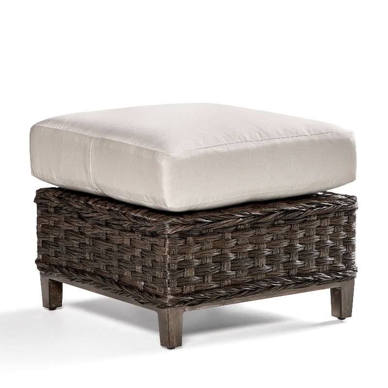 South Sea Rattan Grand Isle Wicker Outdoor Ottoman