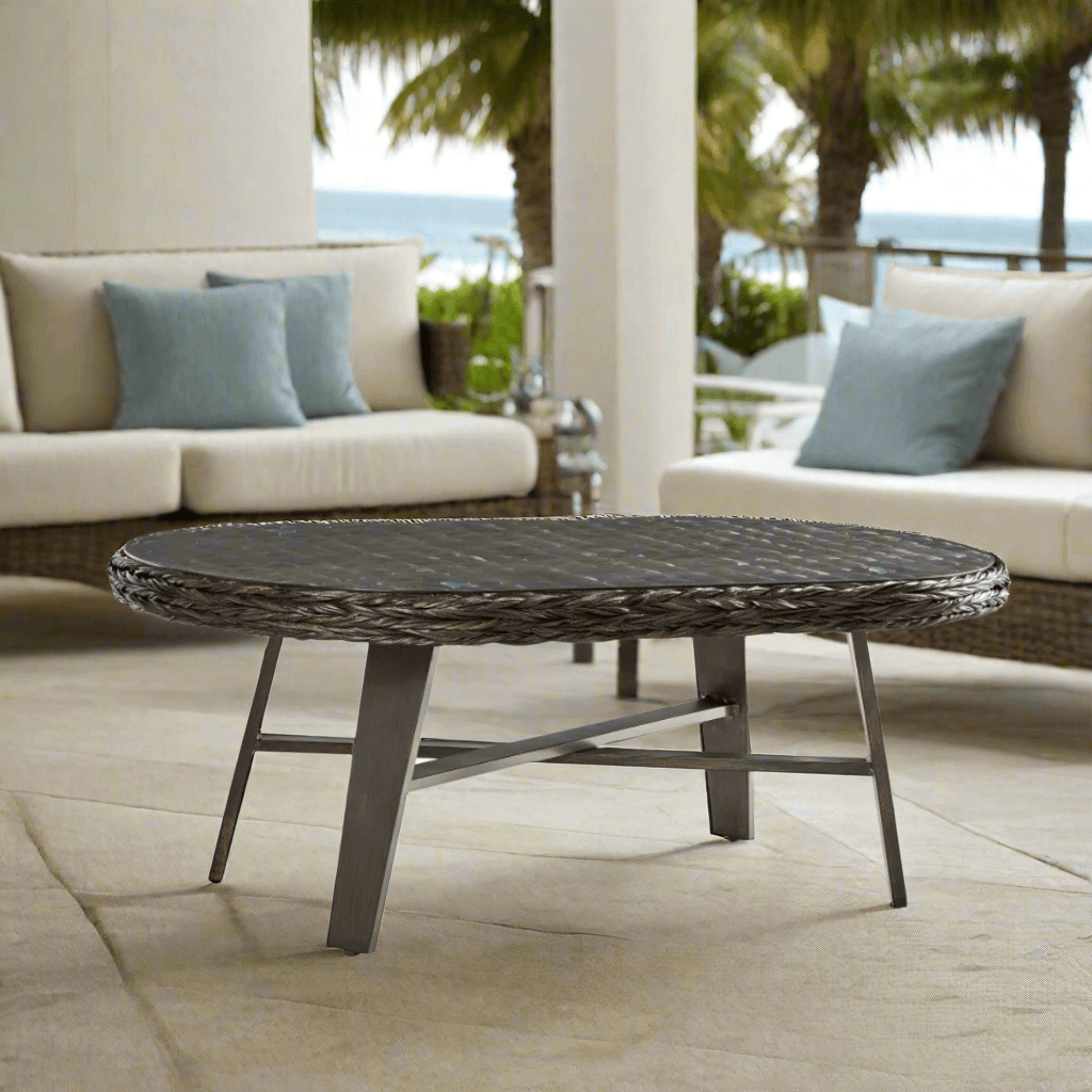 South Sea Rattan Grand Isle Resin Wicker Outdoor Coffee Table