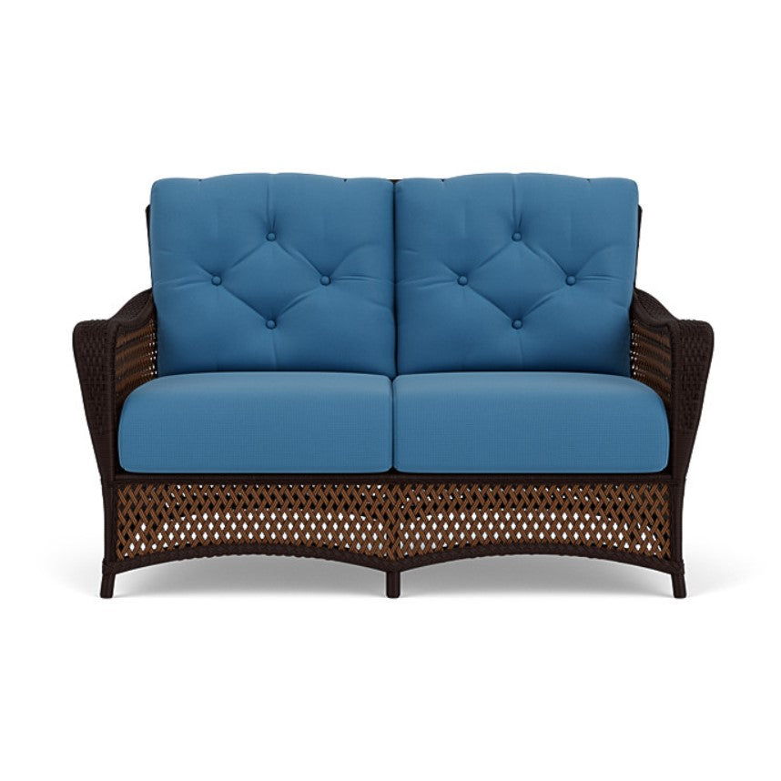 Lloyd Flanders Grand Traverse Wicker Glider Loveseat
