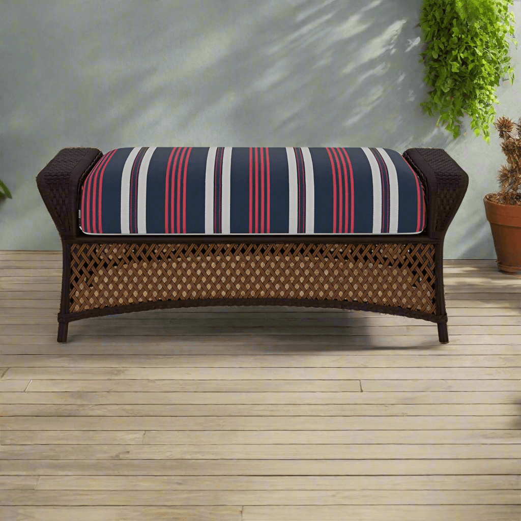 Lloyd Flanders Grand Traverse Wicker Outdoor Oversized Ottoman