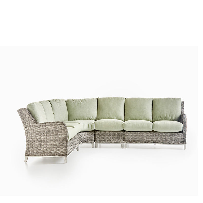 South Sea Rattan Grand Isle Wicker Outdoor 6-Person Patio Lounge Sectional Set