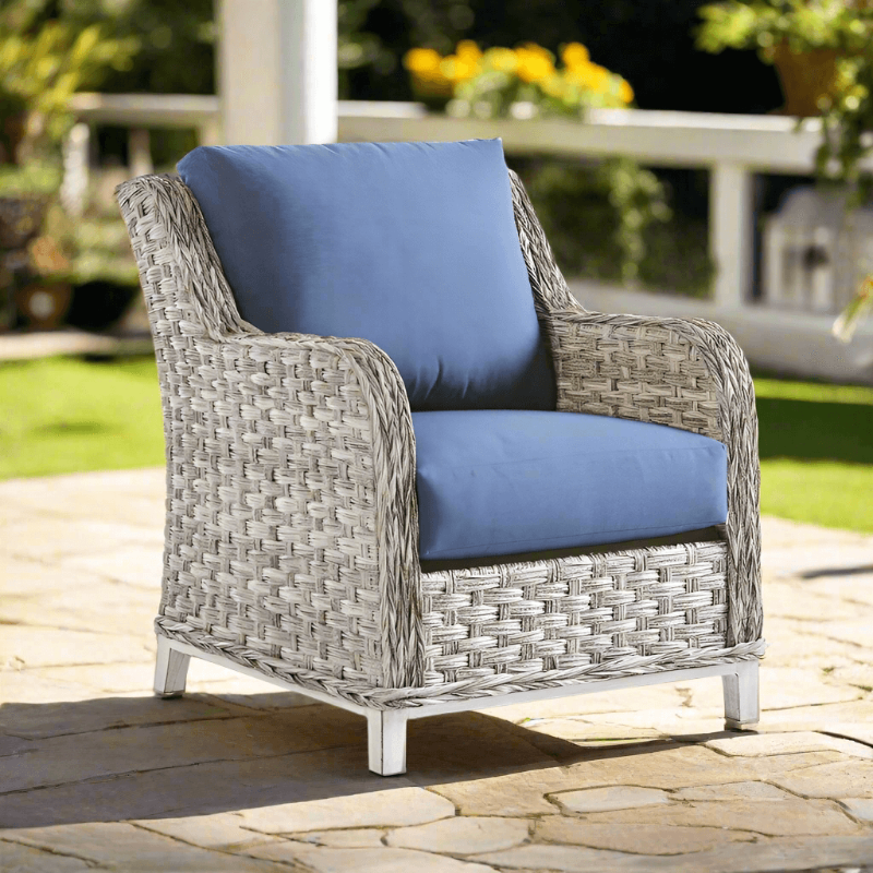 South Sea Rattan Grand Isle Wicker Outdoor Club Chair