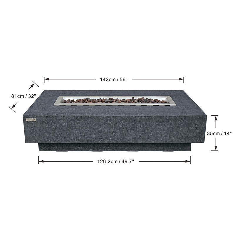 Elementi Hampton Fire Pit Table