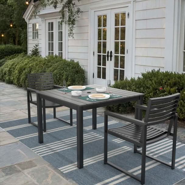 Forever Patio Hanover Aluminum Outdoor 2-Person Patio Dining Set