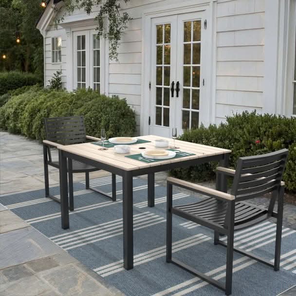 Forever Patio Hanover Aluminum Outdoor 2-Person Patio Dining Set