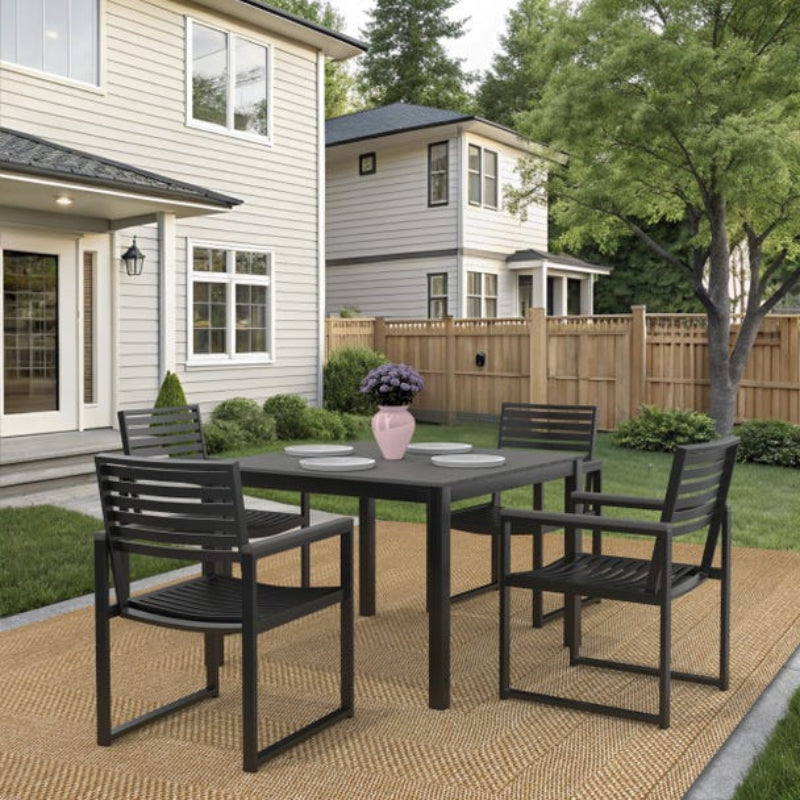 Forever Patio Hanover Aluminum Outdoor 4-Person Patio Dining Set