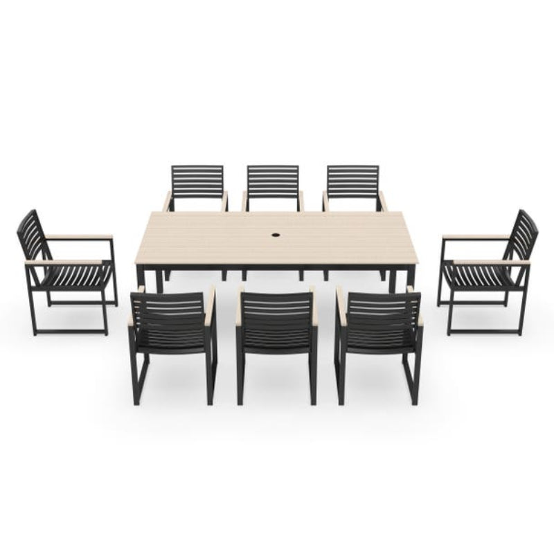Forever Patio Hanover Aluminum Outdoor 8-Person Patio Dining Set