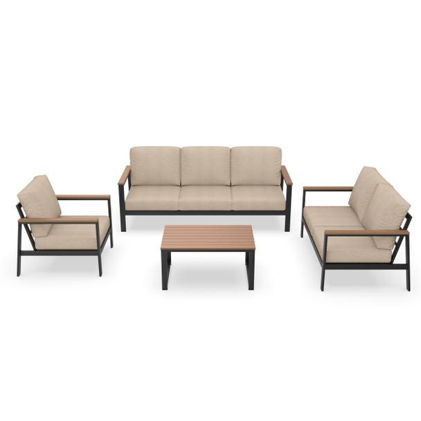 Forever Patio Hanover Aluminum Outdoor 6-Person Lounge Patio Set