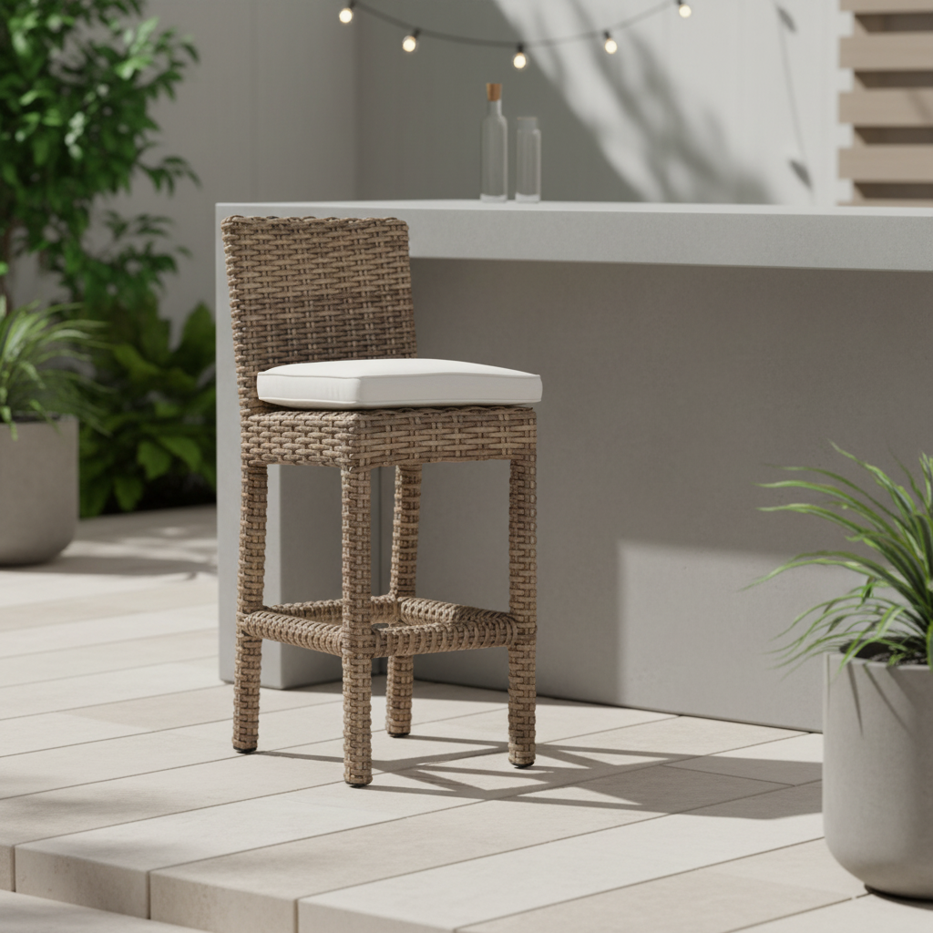 Sunset West Havana Wicker Outdoor Counter Stool