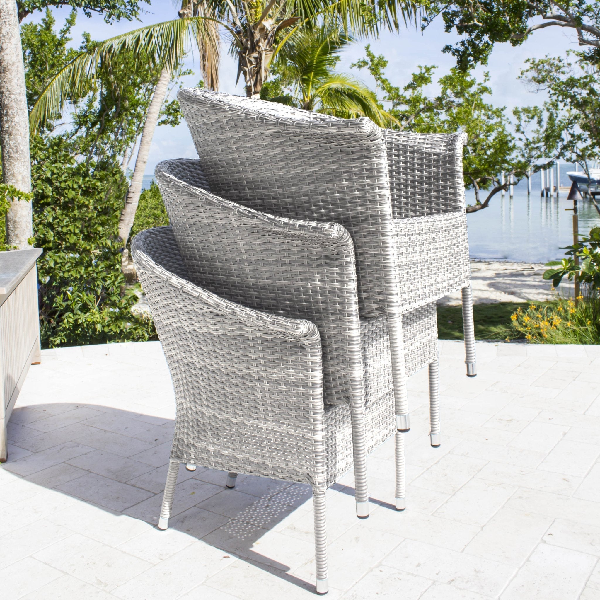 Hospitality Rattan Athens Woven Armchair with Cushion