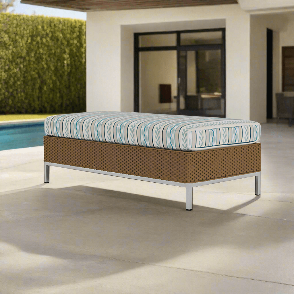 Lloyd Flanders Elements Large Wicker Ottoman