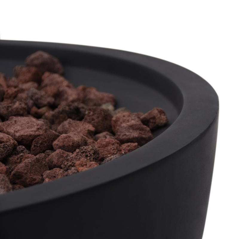 Elementi Modeno Jefferson Glass Fiber Reinforced Concrete Outdoor Fire Bowl