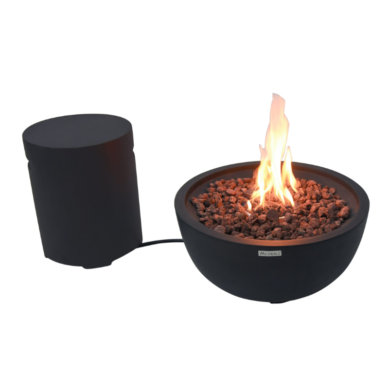 Elementi Modeno Jefferson Glass Fiber Reinforced Concrete Outdoor Fire Bowl