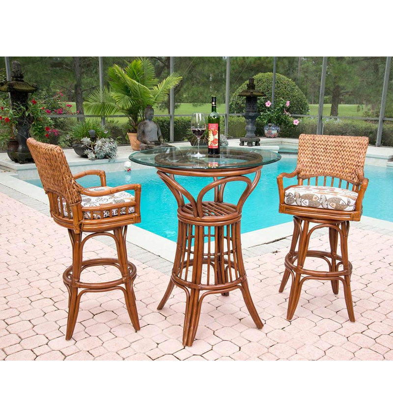 Alexander & Sheridan Key Largo Rattan Indoor 2-Person Pub Set