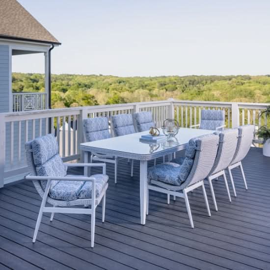 Lloyd Flanders Cascade Wicker Outdoor Armless Dining Chair