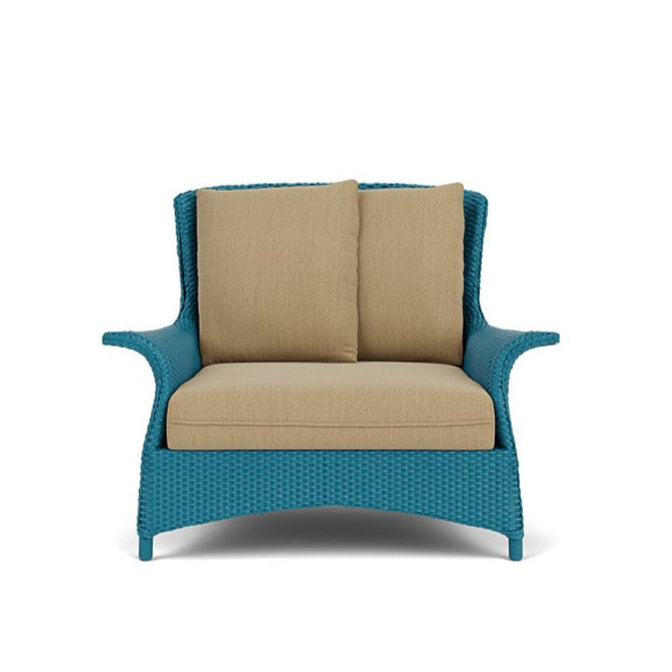 Lloyd Flanders Mandalay Wicker Outdoor Chair and a Half