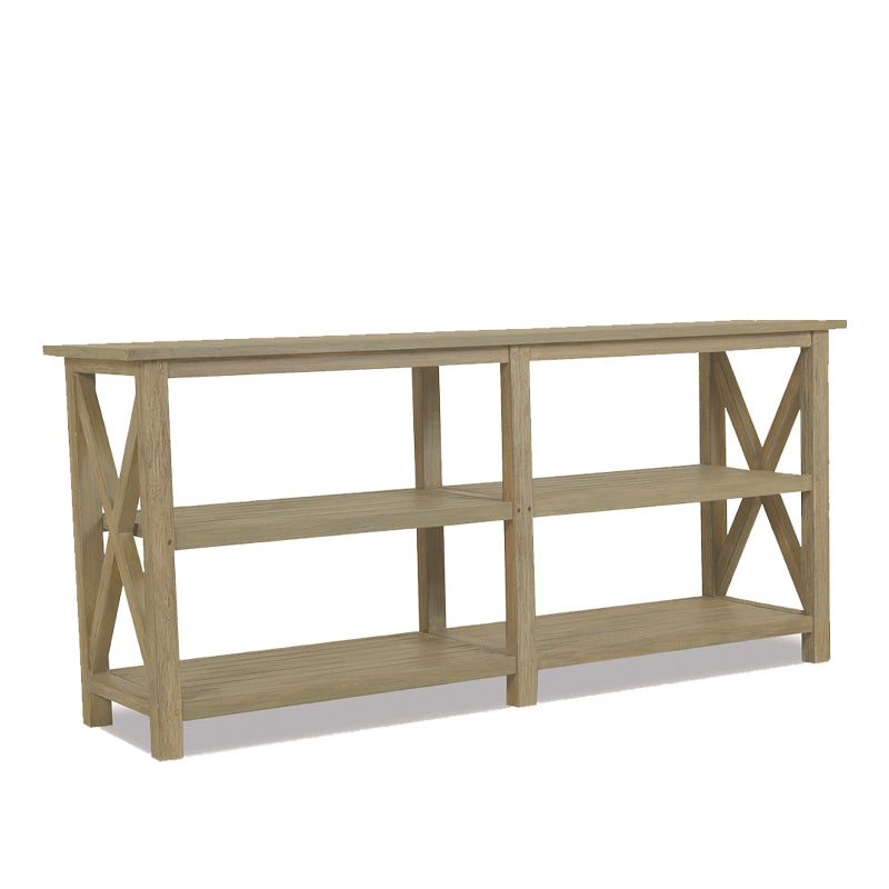 Sunset West Coastal Teak X Outdoor Console Table