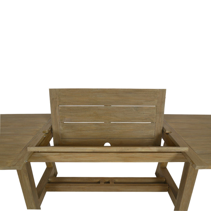 Sunset West Coastal Teak Outdoor Extension Dining Table