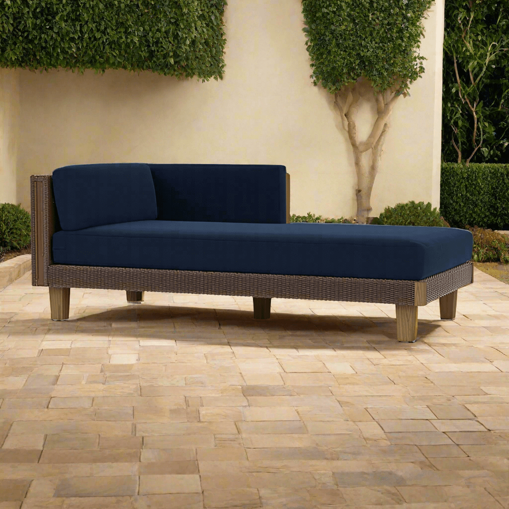 Lloyd Flanders Catalina Wicker Outdoor Left Arm Chaise