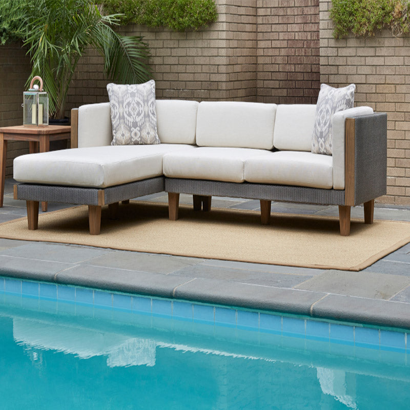 Lloyd Flanders Catalina Wicker Outdoor Left Arm Loveseat