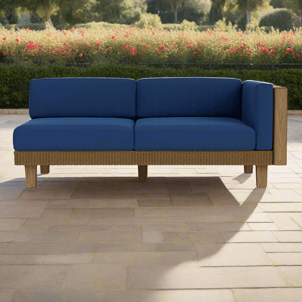 Lloyd Flanders Catalina Wicker Outdoor Left Arm Loveseat