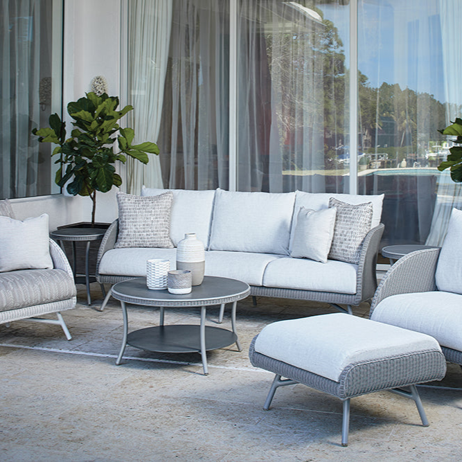 Lloyd Flanders Essence Wicker Outdoor Sofa