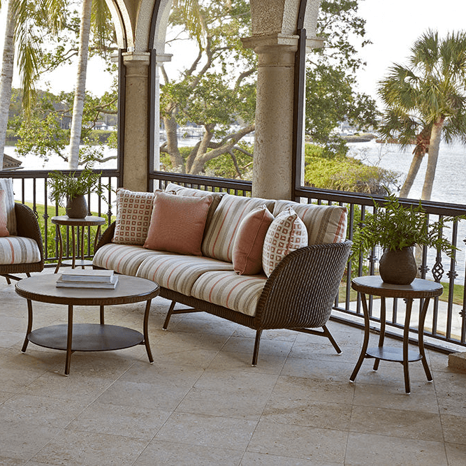 Lloyd Flanders Essence Wicker Outdoor Sofa
