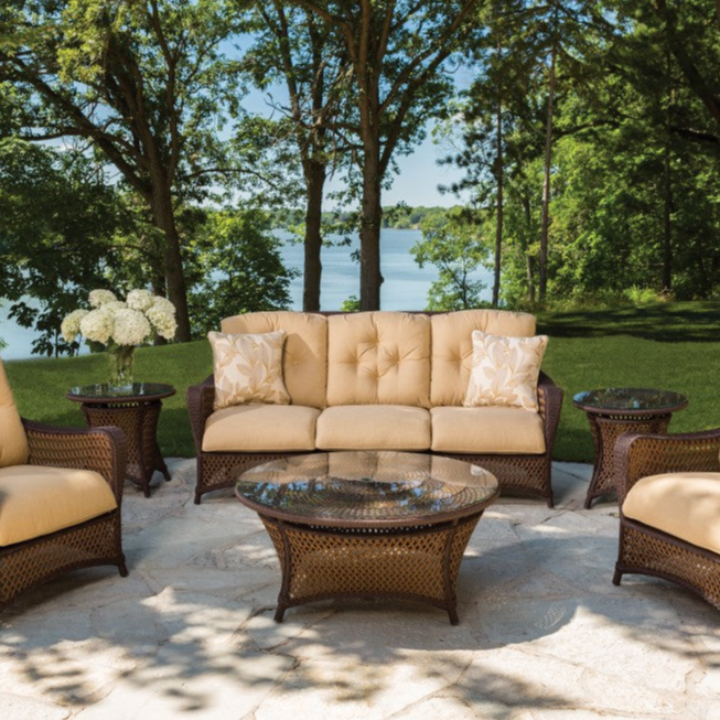 Lloyd Flanders Grand Traverse Wicker Outdoor Sofa