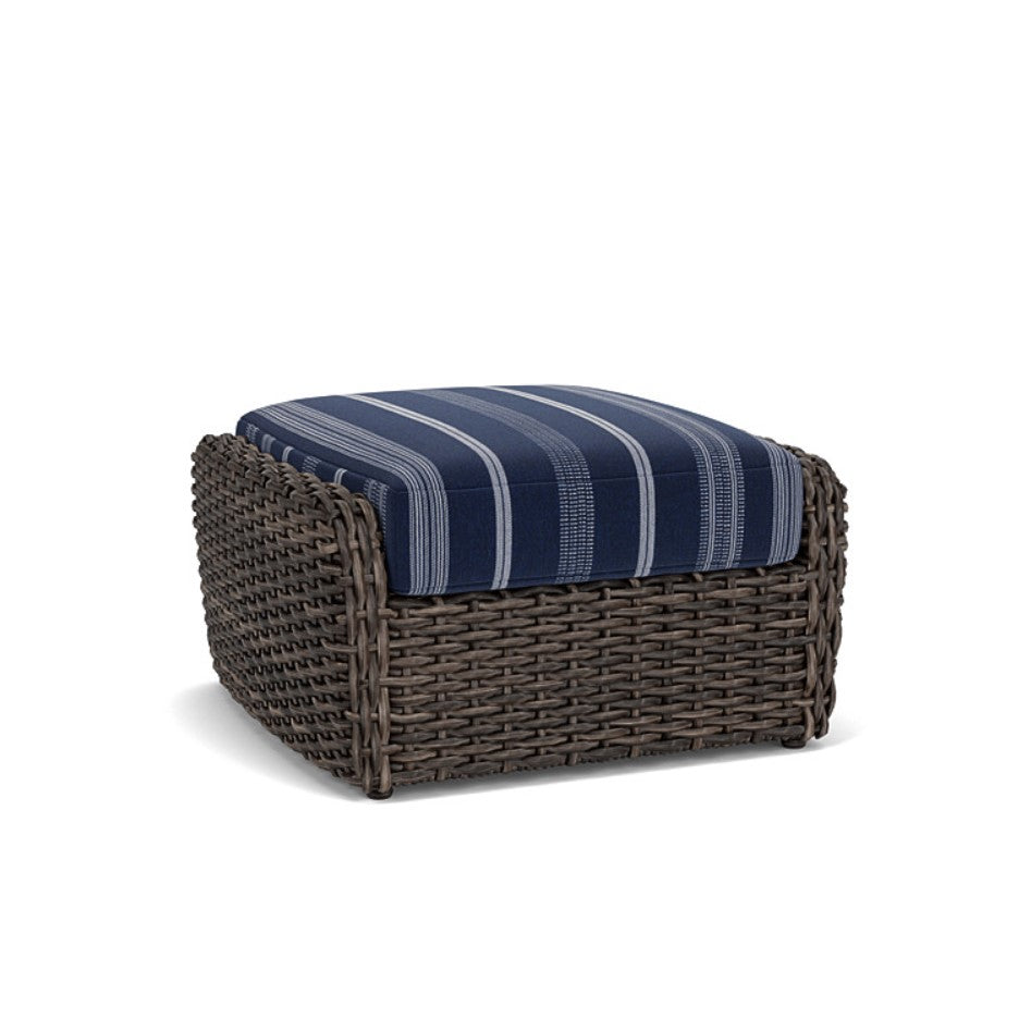 Lloyd Flanders Largo Woven Vinyl Outdoor Ottoman