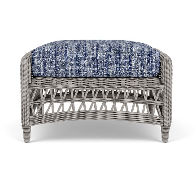 Lloyd Flanders Mackinac Woven Vinyl Outdoor Ottoman