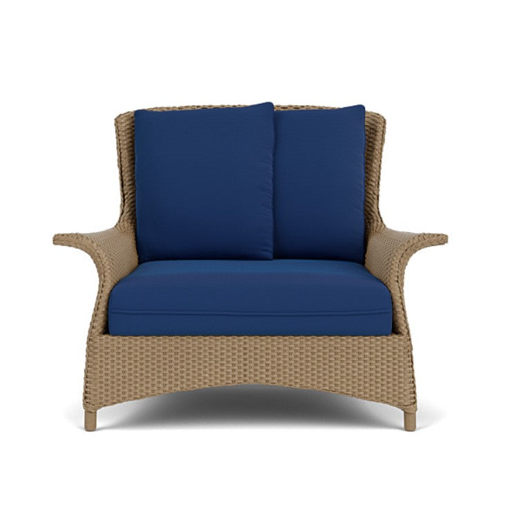 Lloyd Flanders Mandalay Wicker Outdoor Chair and a Half